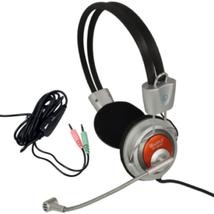 Auriculares Cableados Vincha Con Micrófono Y Control De Volumen