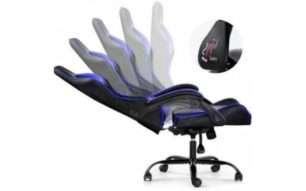 Silla Gamer Lumax ROM negro/azul - Imagen 4